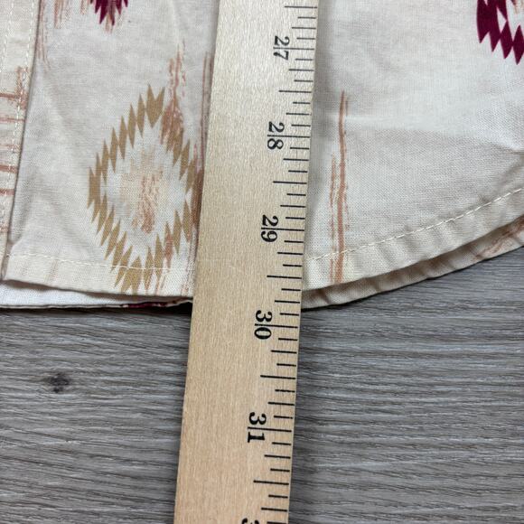 Vintage Wrangler Aztec Southwest Pearl Snap Button Up Shirt Men's XL - Picture 6 of 8